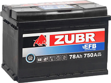 Аккумулятор Zubr EFB (78 Ah) ZU780F